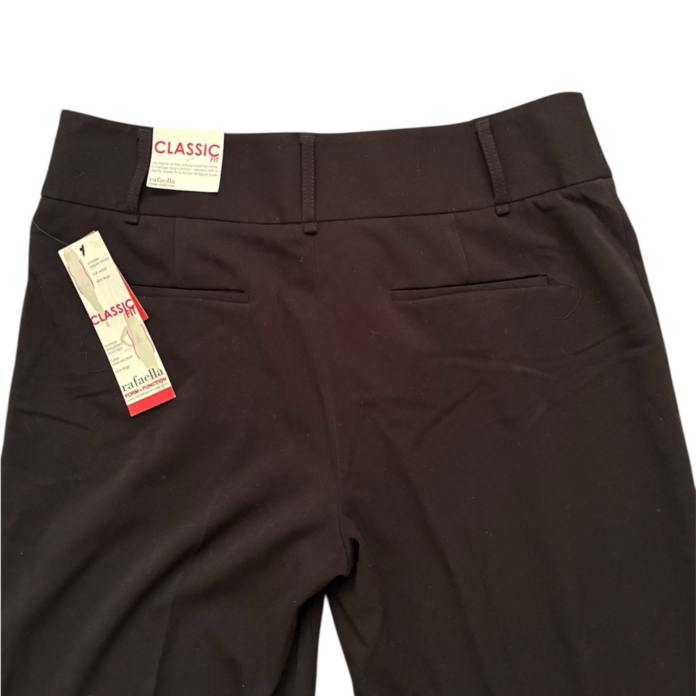 NWT Rafaella Women’s Black Classic Fit 2 Way Stretch Gab Size 12 - Picture 10 of 11